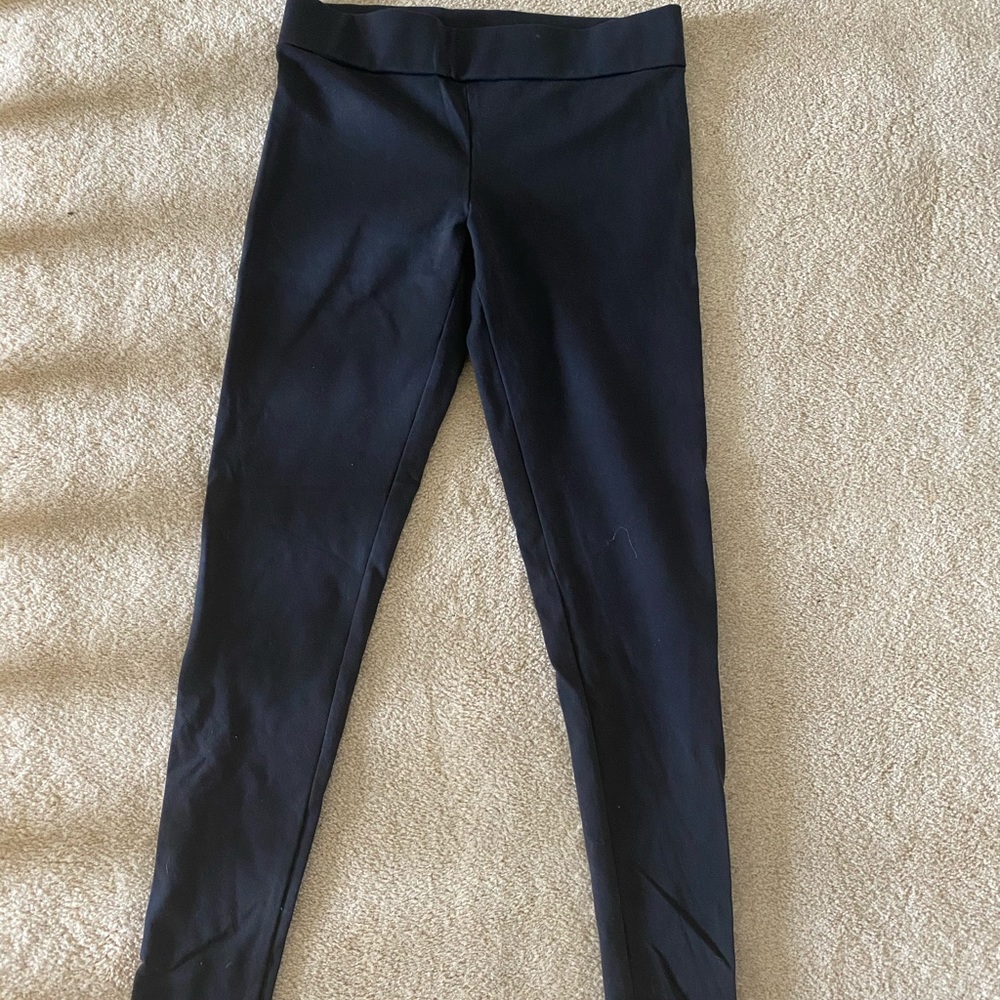Black full length leggings, Size S